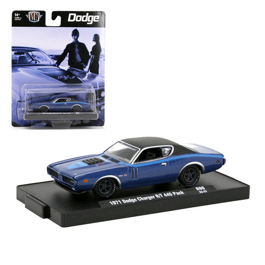 M2 Machines 1971 Dodge Charger R/T 440 Pack 1:64 Die-Cast Scale Model Car