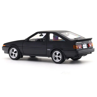 Maisto 1:24 Toyota Sprinter Trueno AE86 Matte Black | Licensed Diecast Scale Model Car Collectible