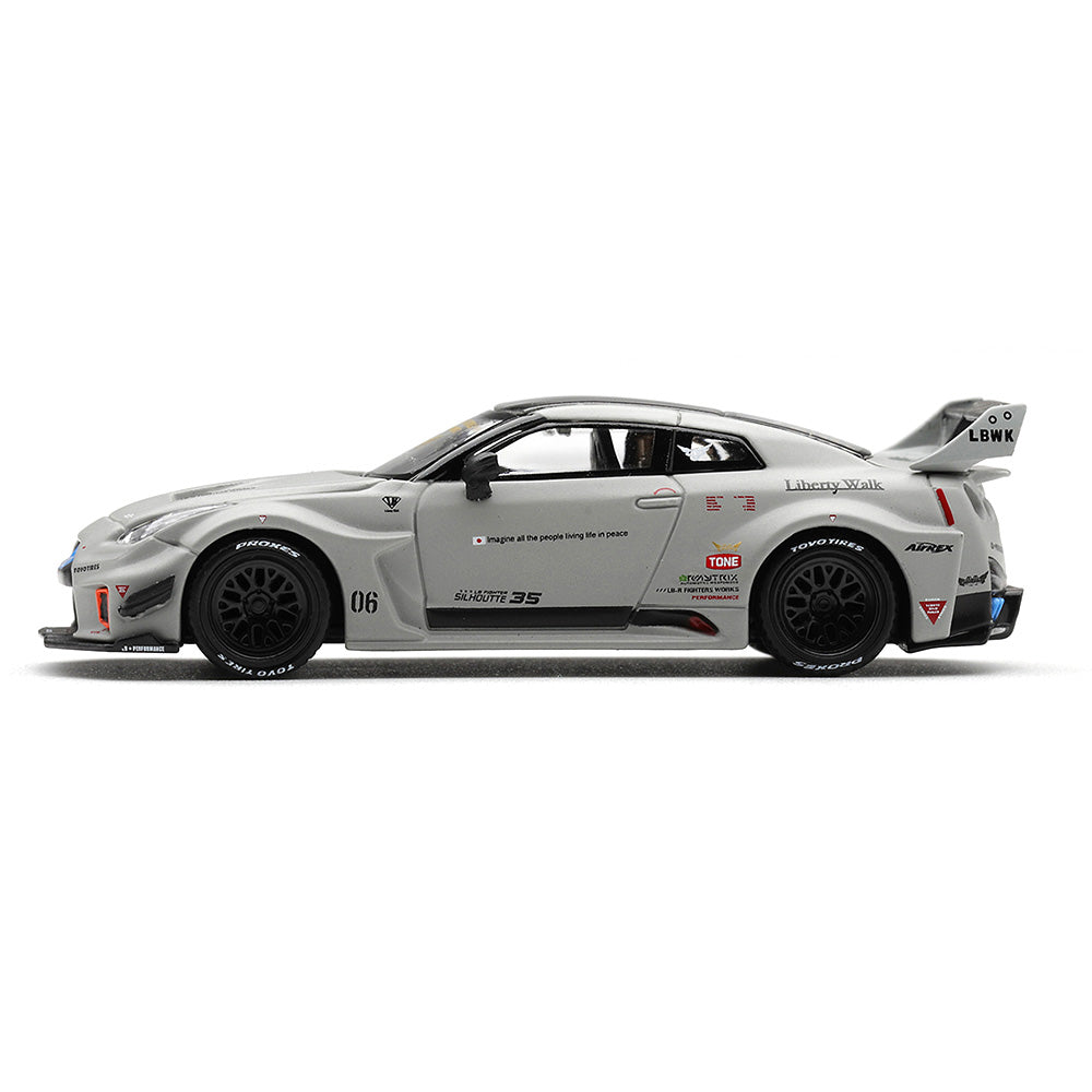MINI GT 1:64 Nissan LB-Silhouette WORKS GT 35GT-RR Ver.1 Matt Grey Die-Cast Model Car