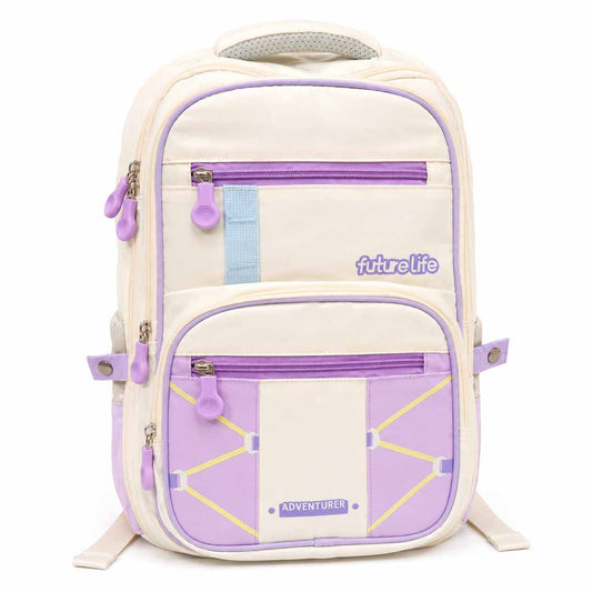 Futurelife Adventurer School Backpack for Kids 40cm | Lightweight Ergonomic School Bag with Multiple Compartments, Chest Strap & Water Bottle Pockets