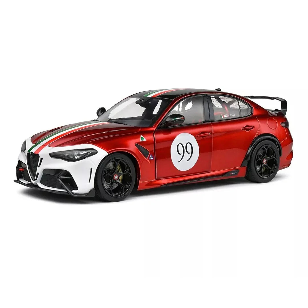 Solido 1:18 scale Alfa Romeo Giulia GTA-M Tricolore Mugello 1969 Livery Red 2022 - Jaiman Toys