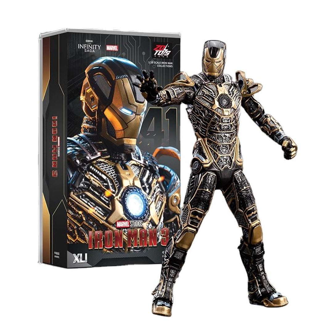 ZD 1906-41 Toys Marvel Iron Man MK41 1/10 Scale Action Figure – 10th Anniversary Edition (Non-Light)