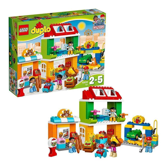 LEGO 10836 Duplo Town Square (98 Pcs) – Educational Building Blocks Set for Kids 2–5 Years
