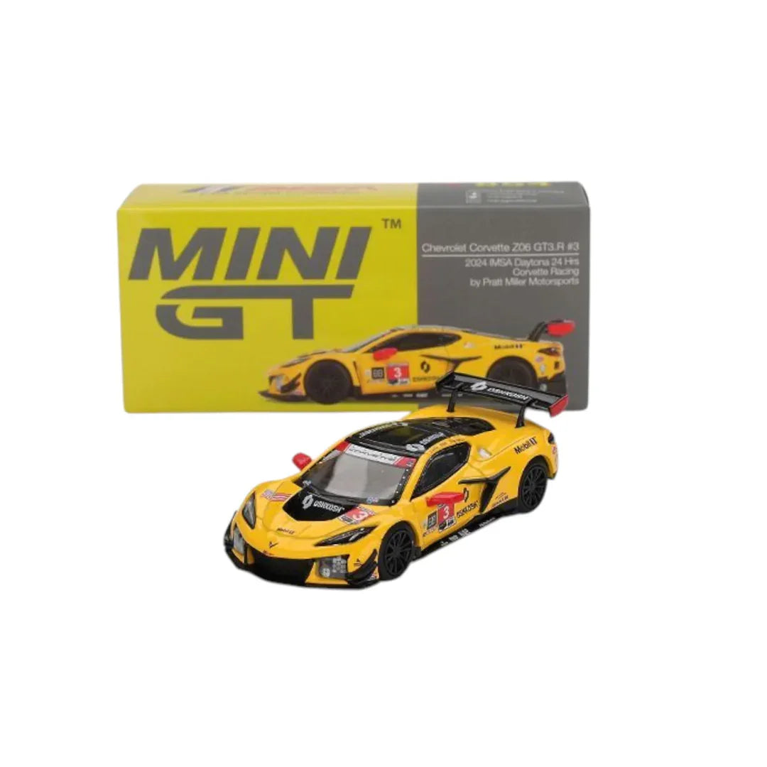 Mini GT Chevrolet Corvette Z06 GT3.R #3 – 1:64 Scale Diecast Model | 2024 IMSA Daytona Corvette Racing - Jaiman Toys