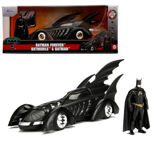 Jada DC Comics Batman Forever Batmobile 1:24 Die-Cast with Batman Figure – Collectible