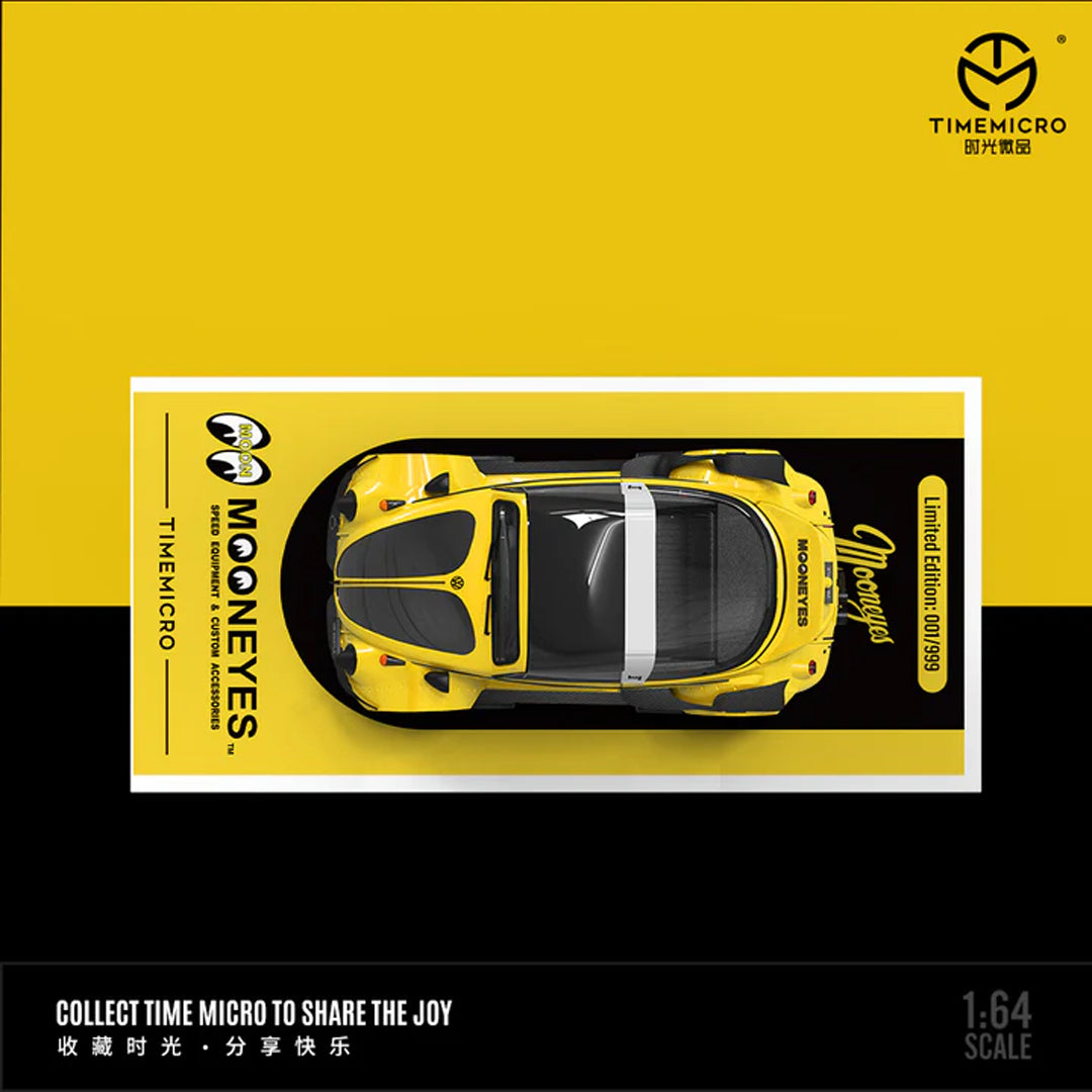 Time Micro 1:64 Volkswagen VW Beetle Mooneyes Diecast Model Car (TM646228)