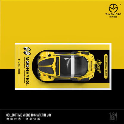 Time Micro 1:64 Volkswagen VW Beetle Mooneyes Diecast Model Car (TM646228)