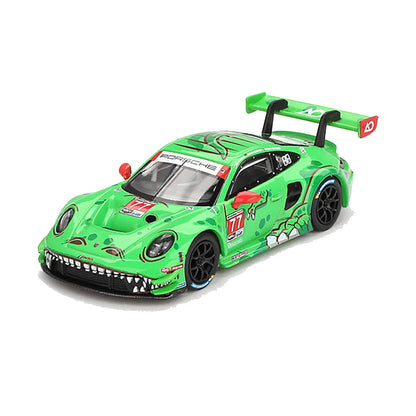 Mini GT 1:64 Porsche 911 GT3 R #77 – 2024 IMSA Daytona 24H GTD Pro 2nd Place Diecast Model - Jaiman Toys