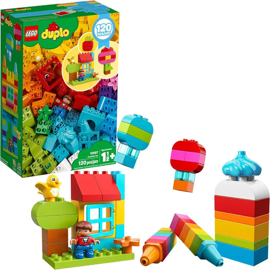 LEGO 10887 Duplo Creative Fun  (120 Pcs) – Educational Building Blocks Set for Preschool Kids