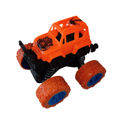 4x4 Mini Monster Truck Toy Car – Push & Go Friction Vehicle with 360° Stunt Rotation & Off-Road Tires - 1 Piece