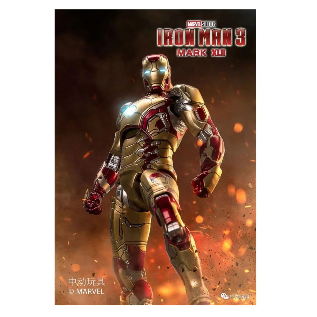 ZD Toys 1/10 Action Figure – Iron Man Mark 42 With Light Function “Marvel Studio”
