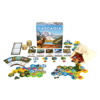Cascadia Board Game | Nature & Strategy Puzzle Game | 1–4 Players | 30–60 Min | Ages 10+ - Jaiman Toys
