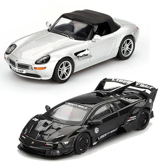 Mini GT 1:64 BMW Z8 007 “The World Is Not Enough” (Blister) + Lamborghini Murcielago GT Evo Black – Set of 2 Diecast Cars