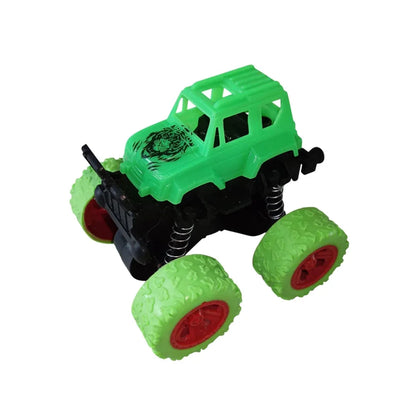 4x4 Mini Monster Truck Toy Car – Push & Go Friction Vehicle with 360° Stunt Rotation & Off-Road Tires - 1 Piece