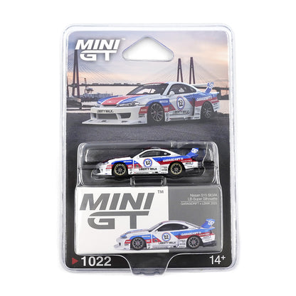 Mini GT 1:64 Nissan LBWK S15 Silvia GARASIDRIFT 2025 + BMW Z8 Alpina Diecast Model Combo