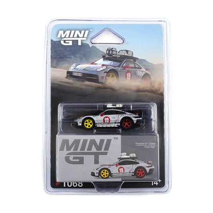 Mini GT 1;64 Lamborghini Countach LB-WORKS Black + Porsche 911 Dakar Uncle Rally – Set of 2 Diecast Cars