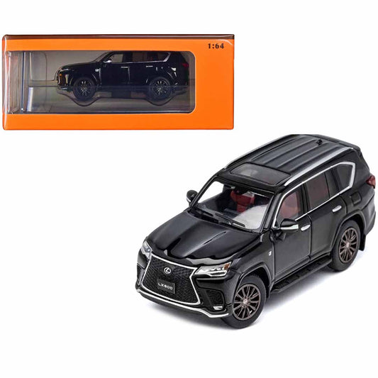 GCD 246 1:64 2021 Lexus LX600 F Sport Black Die-Cast Model SUV | Premium Luxury Collectible (No. 246)