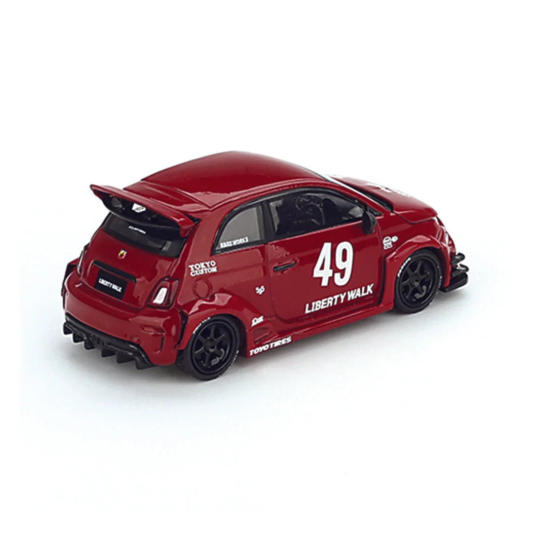 Mini GT 1:64 LB-WORKS x Abas Works ABARTH 595 (Red, RHD) - Jaiman Toys