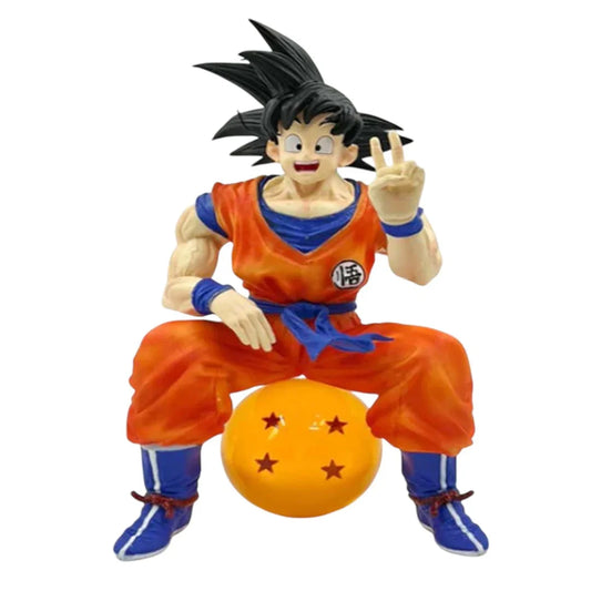 Ultimate Action Figure - Son Goku Sitting Pose 20cm Dragon Ball Action Figure | Premium Anime Collectible Model Toy HW - Jaiman Toys