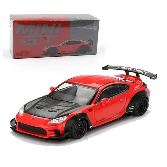 Mini GT 1/64 Toyota GR86 LB Nation Red RHD Diecast Scale Model Car - Jaiman Toys