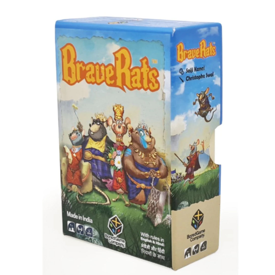 Brave Rats Card Game by Blue Orange Games – Strategic Bluffing & Deduction Game for 2 Players (Ages 8+)