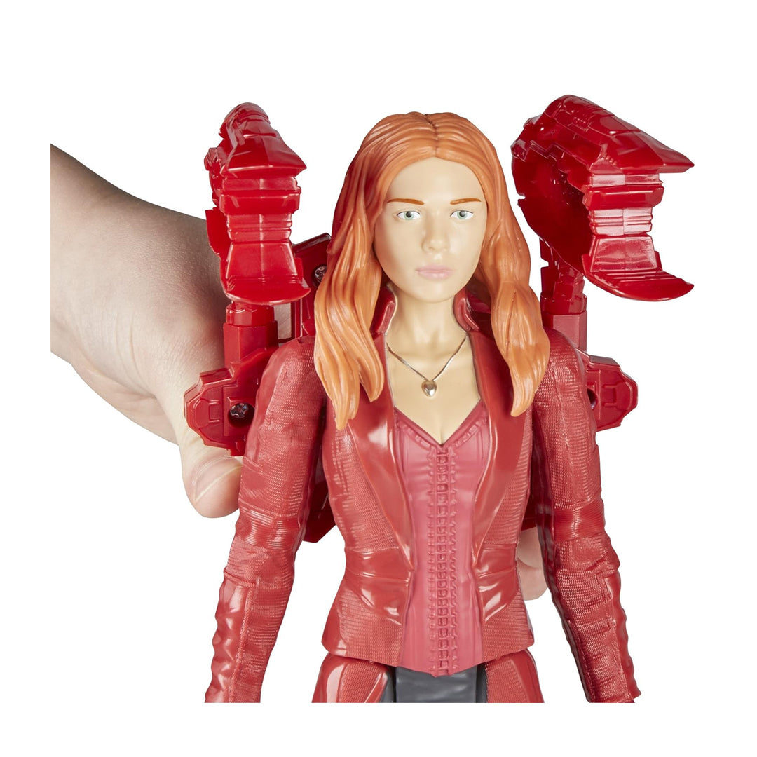 Marvel Avengers Infinity War Titan Hero Series Scarlet Witch 12-Inch Action Figure with Power FX Port | Official Hasbro Superhero Toy