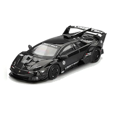 Mini GT 1:64 Lamborghini Murcielago GT Evo Black + Toyota Supra A80 Top Secret GT-300 Purple RHD – Set of 2 Diecast Cars
