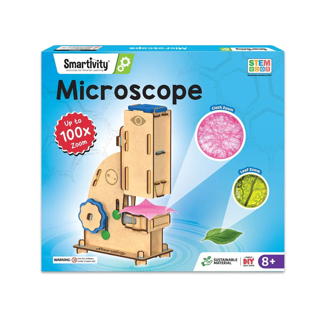 Smartivity Microscope Toy 100x Zoom for Kids 8-14 | STEM Science Kit | DIY Educational Toy | Birthday Gift for Boys & Girls - Jaiman Toys