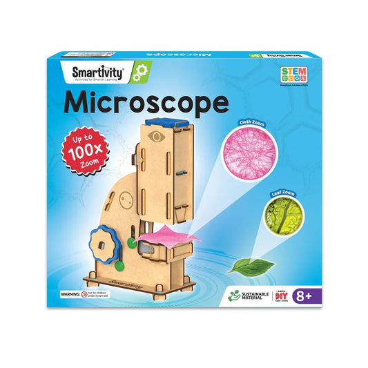 Smartivity Microscope Toy 100x Zoom for Kids 8-14 | STEM Science Kit | DIY Educational Toy | Birthday Gift for Boys & Girls - Jaiman Toys