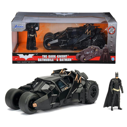 Jada Batman The Dark Knight Batmobile 1:24 Die-Cast Model With Figure – Premium DC Collectible