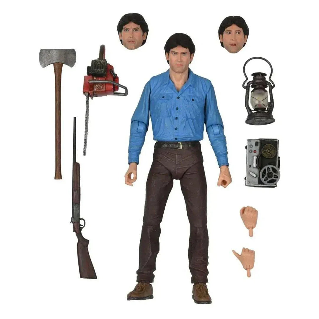 NECA Evil Dead 40th Anniversary Ultimate Ash 7" Action Figure – Bruce Campbell Collectible - Jaiman Toys