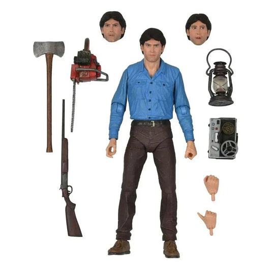 NECA Evil Dead 40th Anniversary Ultimate Ash 7" Action Figure – Bruce Campbell Collectible - Jaiman Toys