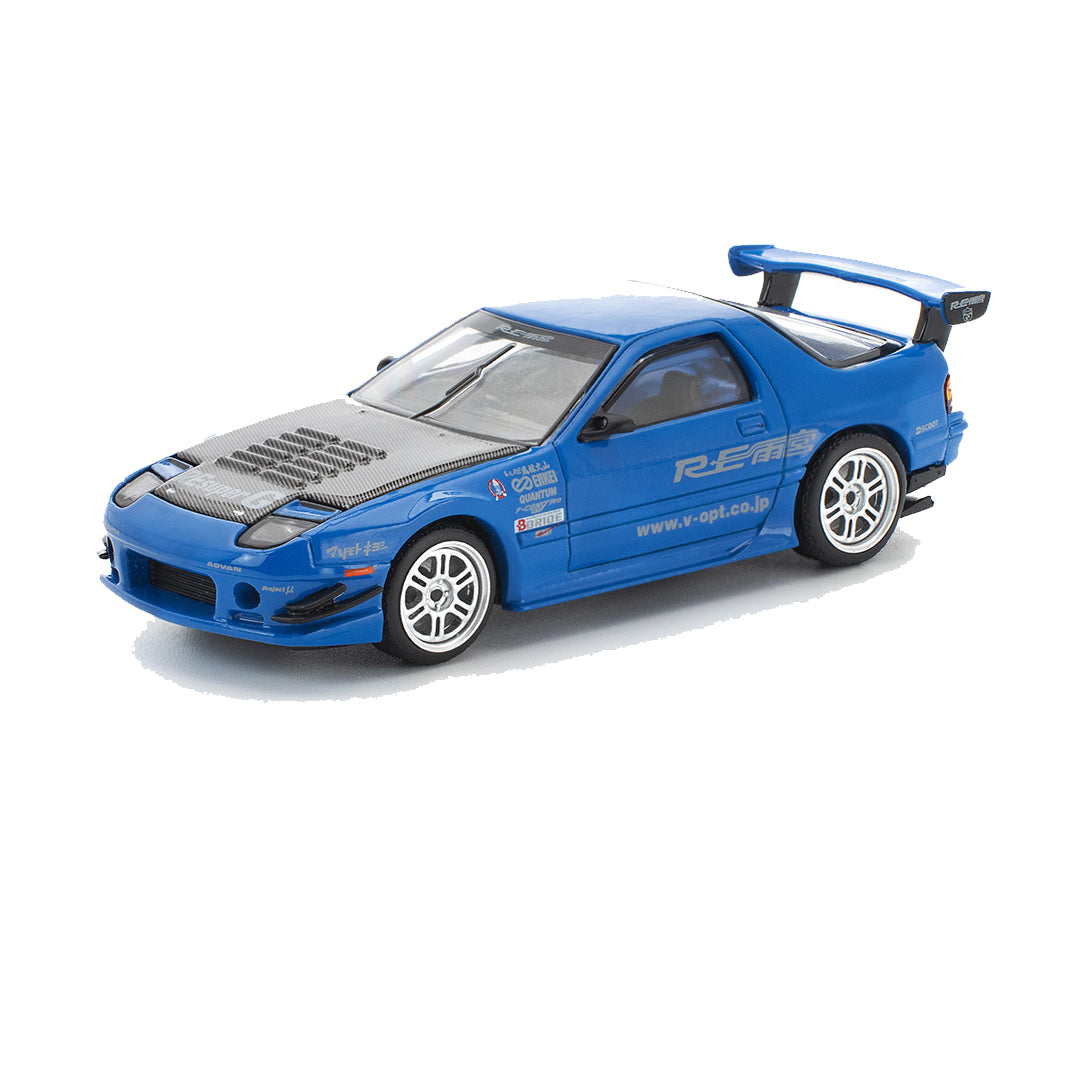 Para64 Poprace 1:64 Mazda RX-7 FC3S RE-Amemiya Blue | JDM Diecast