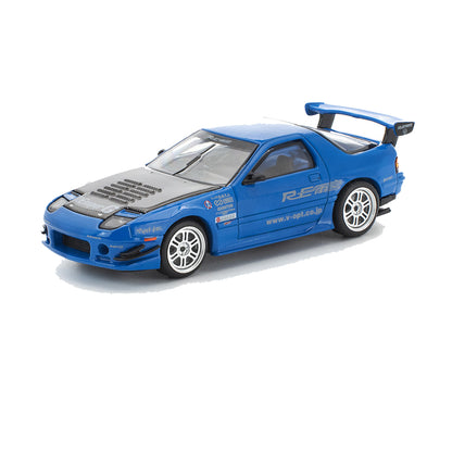 Para64 Poprace 1:64 Mazda RX-7 FC3S RE-Amemiya Blue | JDM Diecast Model Car