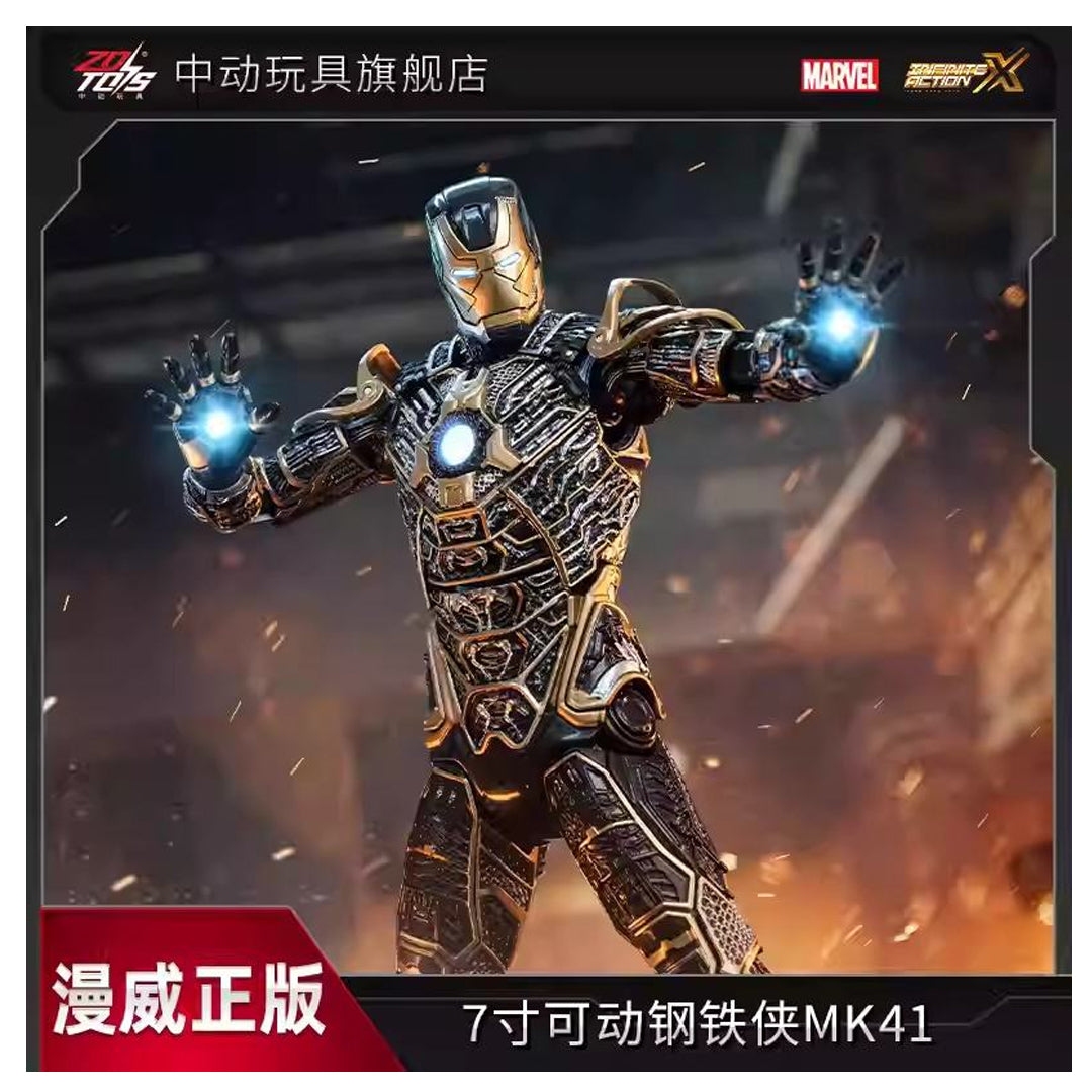 ZD 1906-41 Toys Marvel Iron Man MK41 1/10 Scale Action Figure – 10th Anniversary Edition (Non-Light)