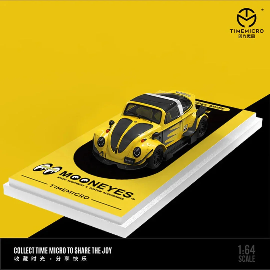 Time Micro 1:64 Volkswagen VW Beetle Mooneyes Diecast Model Car