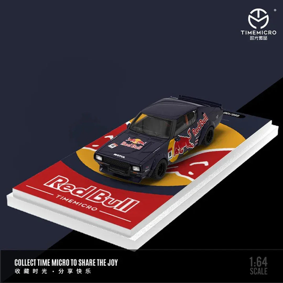 Time Micro 1:64 Nissan Skyline Hakosuka Red Bull Livery Diecast