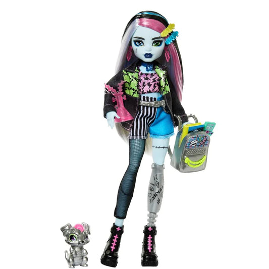 Monster High Frankie Stein Doll – With Pet Dog & Accessories - Jaiman Toys