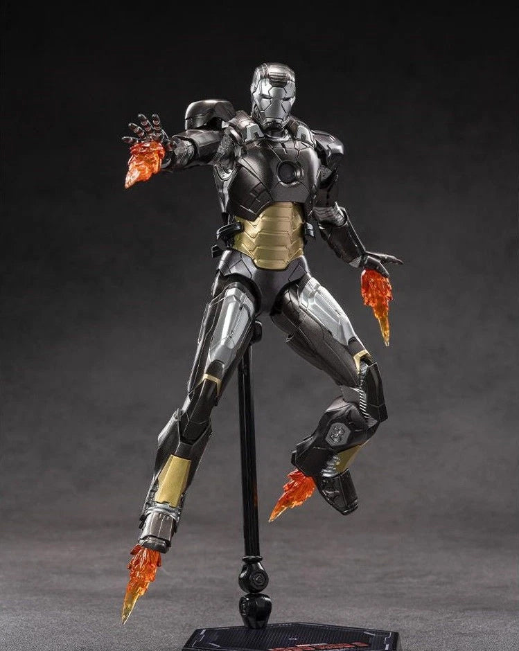 ZD Toys 1:10 Scale Iron Man Mark XII (Mark 12) Action Figure | Marvel Studios Iron Man 3 | 7Inch Collectible with Articulation