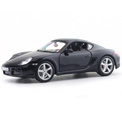 Maisto Porsche Cayman S Black 1:18 Scale Diecast Model Car – Licensed Collectible Sports Car Replica