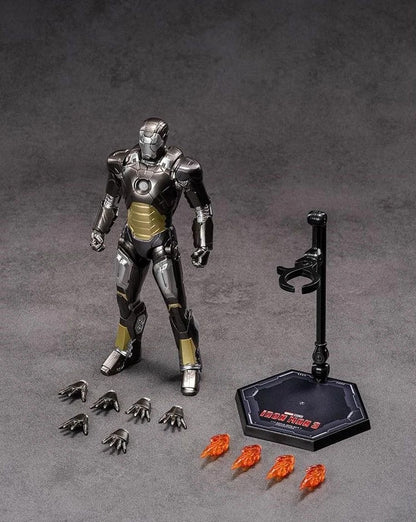 ZD Toys 1:10 Scale Iron Man Mark XII (Mark 12) Action Figure | Marvel Studios Iron Man 3 | 7Inch Collectible with Articulation