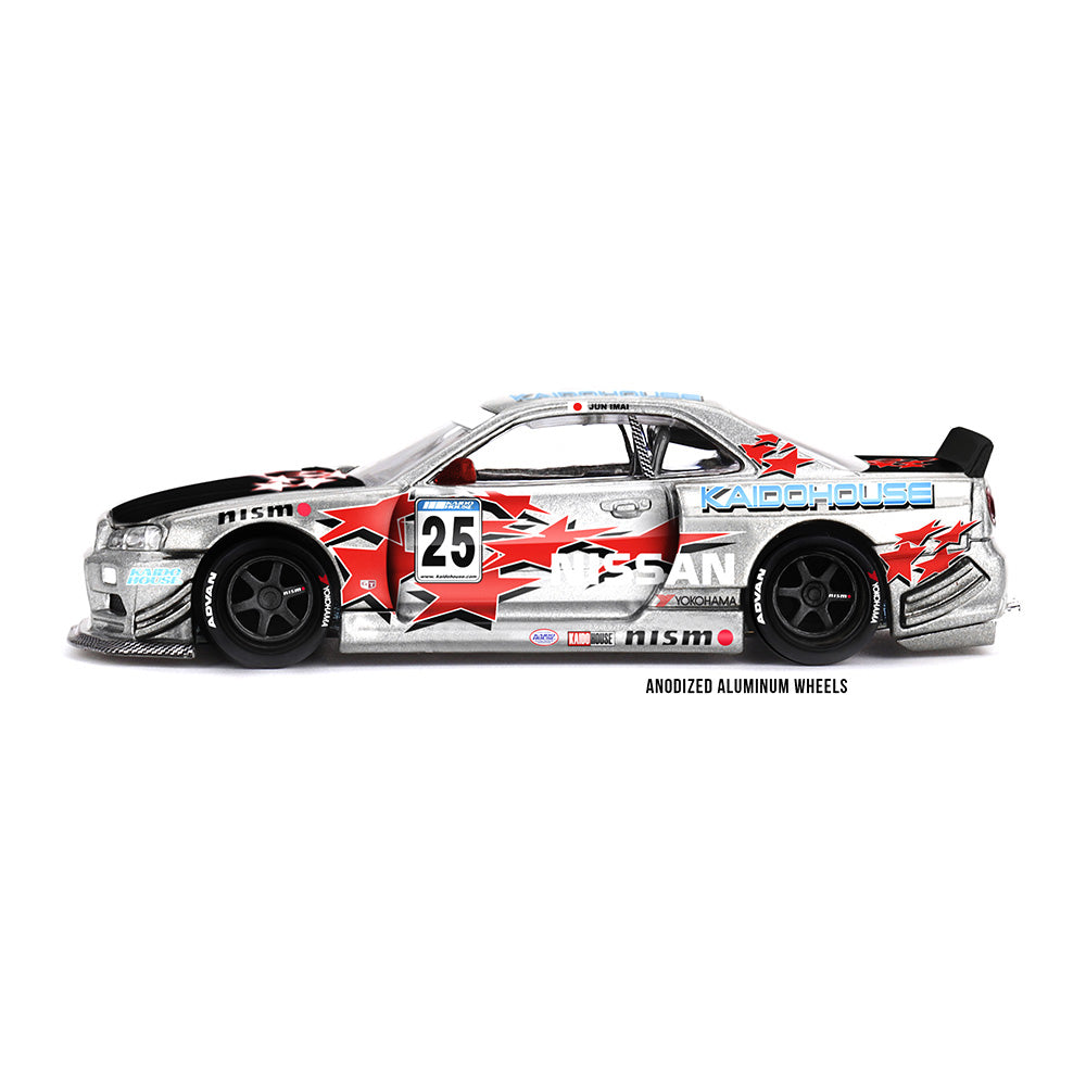 Kaido House x MINI GT 1:64 Nissan Skyline GT-R (R34) Kaido Star Racing V1 | KHMG197 | Collector Box | BGX