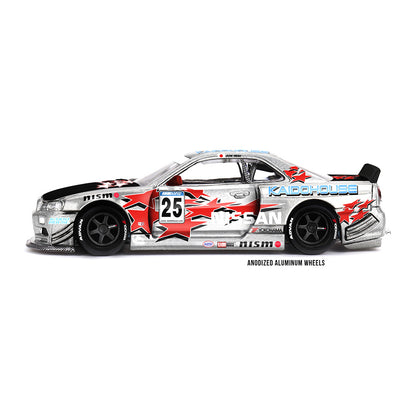 Kaido House x MINI GT 1:64 Nissan Skyline GT-R (R34) Kaido Star Racing V1 | KHMG197 | Collector Box | BGX