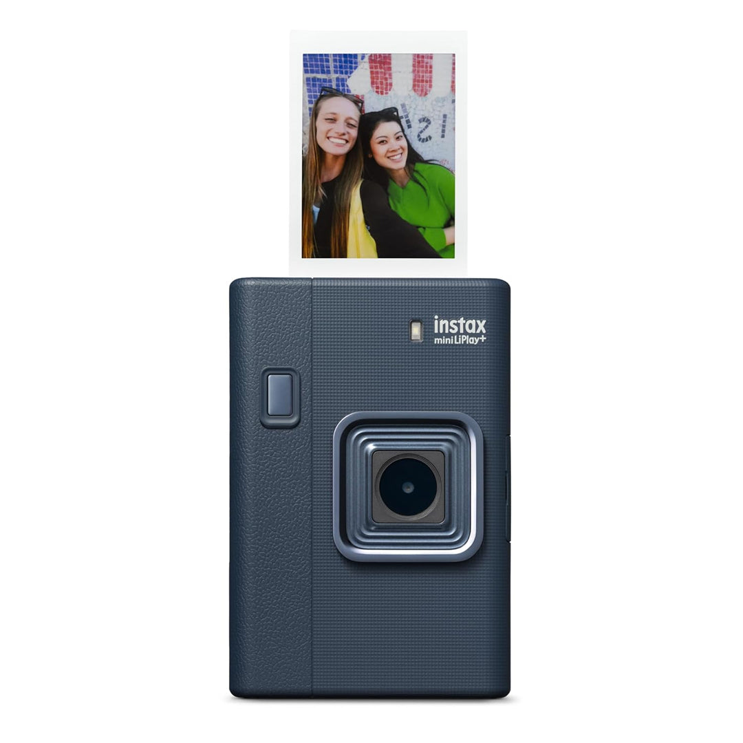 Fujifilm Instax Mini LiPlay+ Midnight Blue Hybrid Instant Camera with Bluetooth & Sound Capture