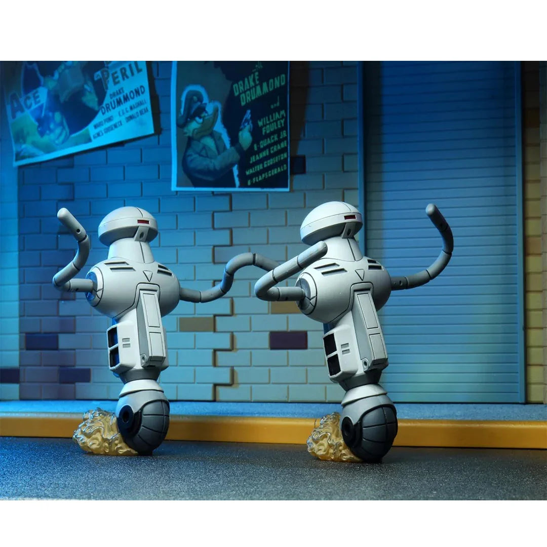 NECA Teenage Mutant Ninja Turtles Cartoon 3-Pack – Triceraton Infantryman & Roadkill Rodney 7-Inch (18cm) Action Figures - Jaiman Toys