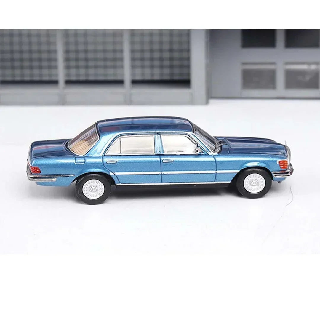 Maxwell 1:64 Gen.5 Mercedes Benz S-Class 450SEL W116 Model Diecast Alloy Car - Blue - Jaiman Toys
