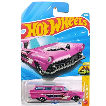 Hot Wheels 5-Car Diecast Set Lamborghini Huracán Sterrato + Chevy Silverado + Nerve Hammer HYW69 + ’8 Crate JJJ86 + El Viento X-Raycers