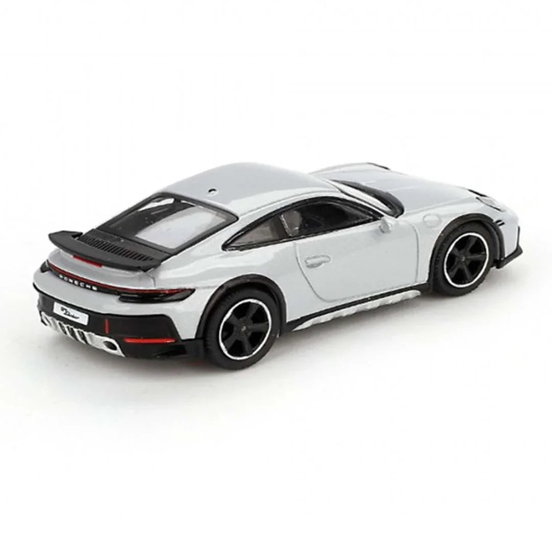 Mini GT 1:64 Porsche 911 Dakar – Ice Gray Metallic (LHD) Diecast Scale Model Car - Jaiman Toys