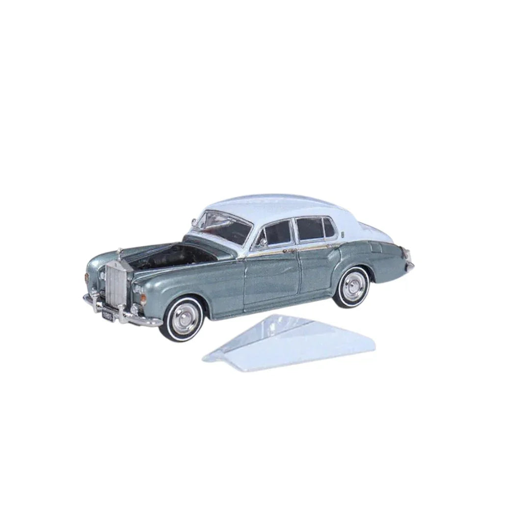GFCC 1:64 Scale 1965 Rolls-Royce Silver Cloud III Light Blue and Light Green Diecast Car Model - Jaiman Toys