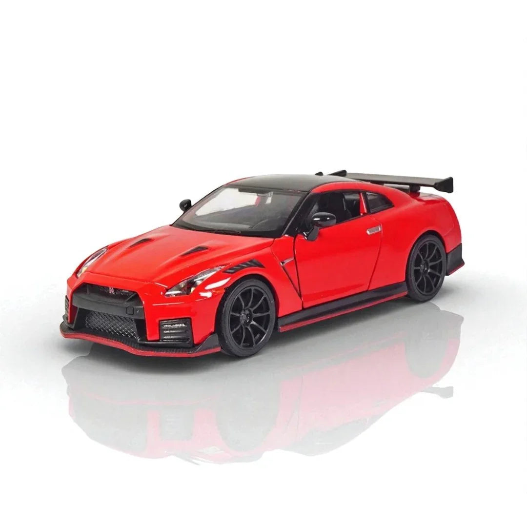 RMZ Hobby 1:32 Nissan GT-R Nismo R35 Die-Cast Model Car – Red with Openable Doors, Light & Sound (664981) - Jaiman Toys
